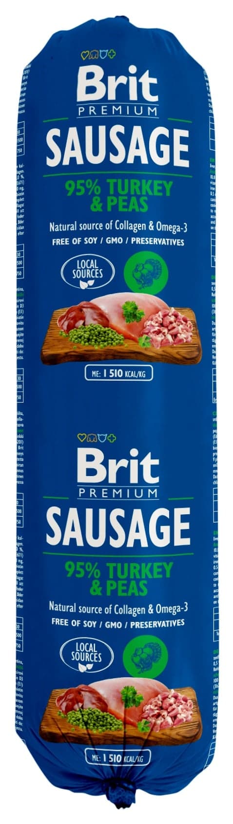 Brit Premium Sausage Turkey & Peas salám pro psy