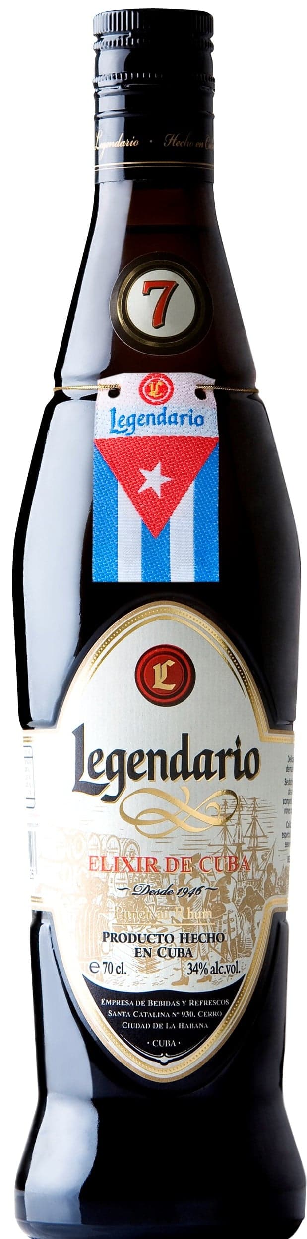 Legendario Elixir de Cuba 7YO 34% obj.