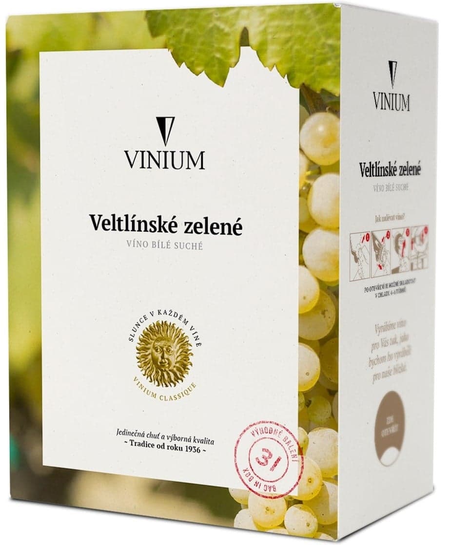 Vinium Veltlínské zelené BiB 3 l