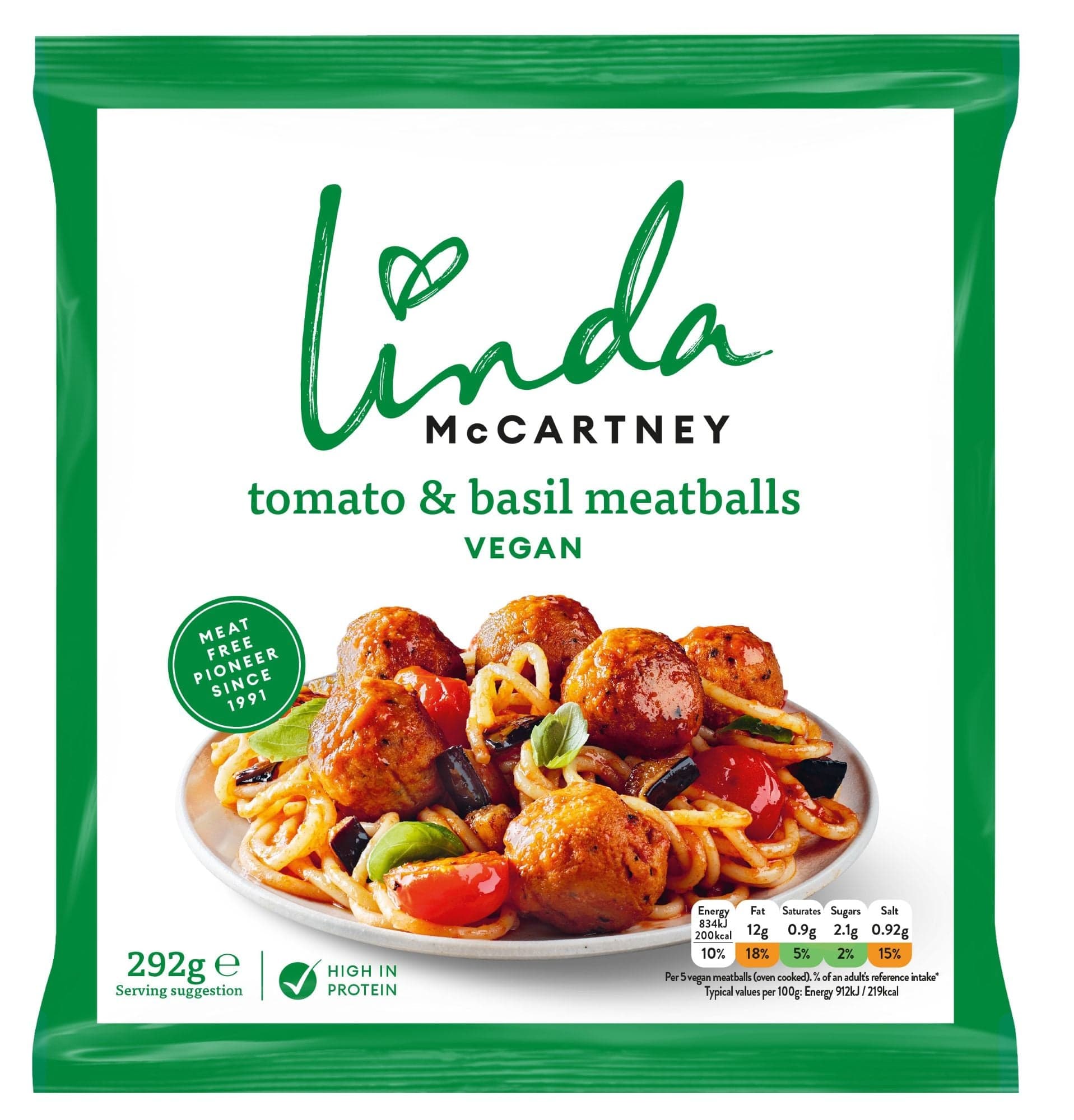 Linda McCartney's Veganské ochucené kuličky, mražené (15 ks)