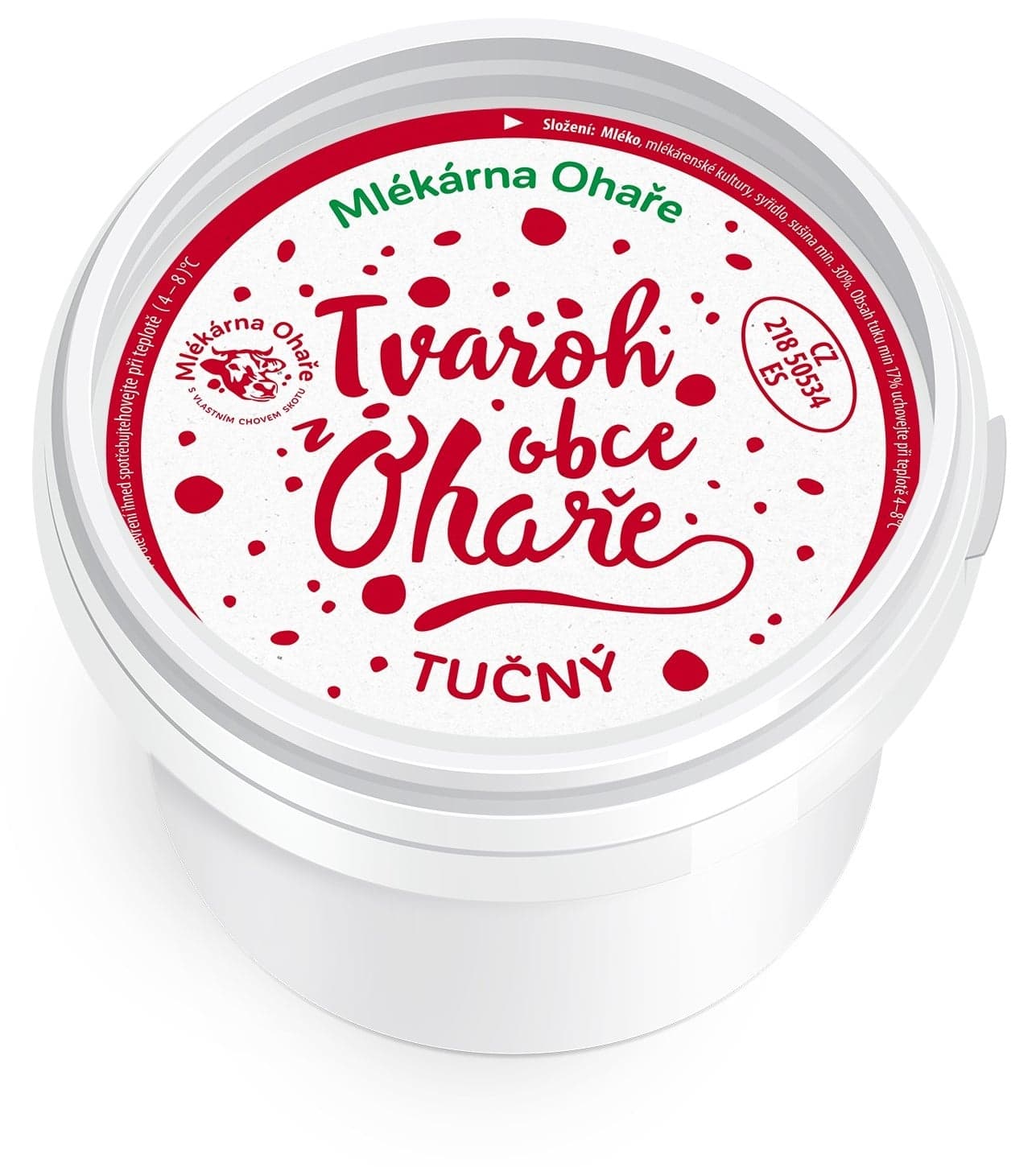 Mlékárna Ohaře Tvaroh tučný