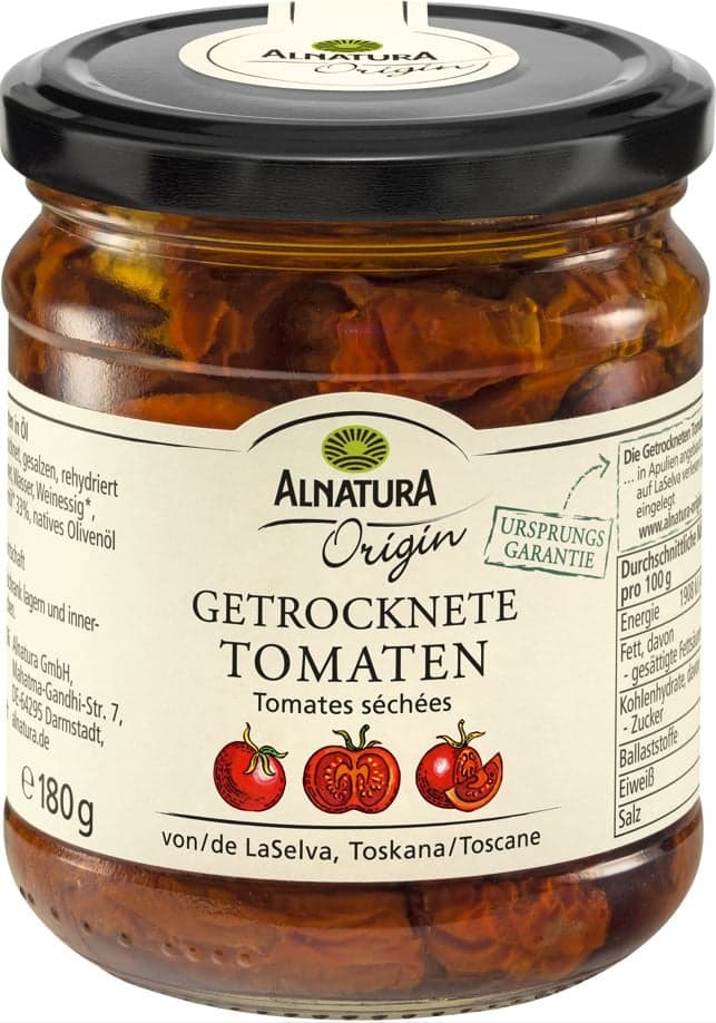 Alnatura BIO Sušená rajčata v rostlinném oleji