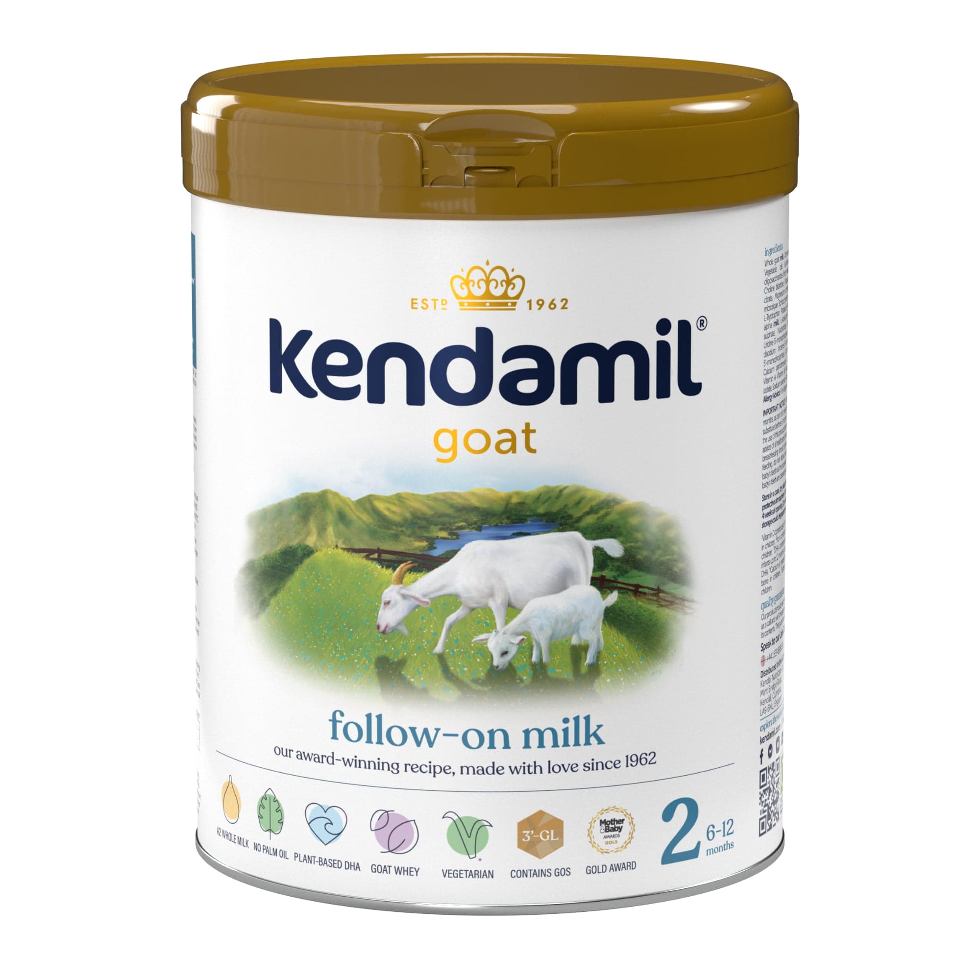 Kendamil Pokračovací kozí mléko 2 DHA+ 0,8 kg