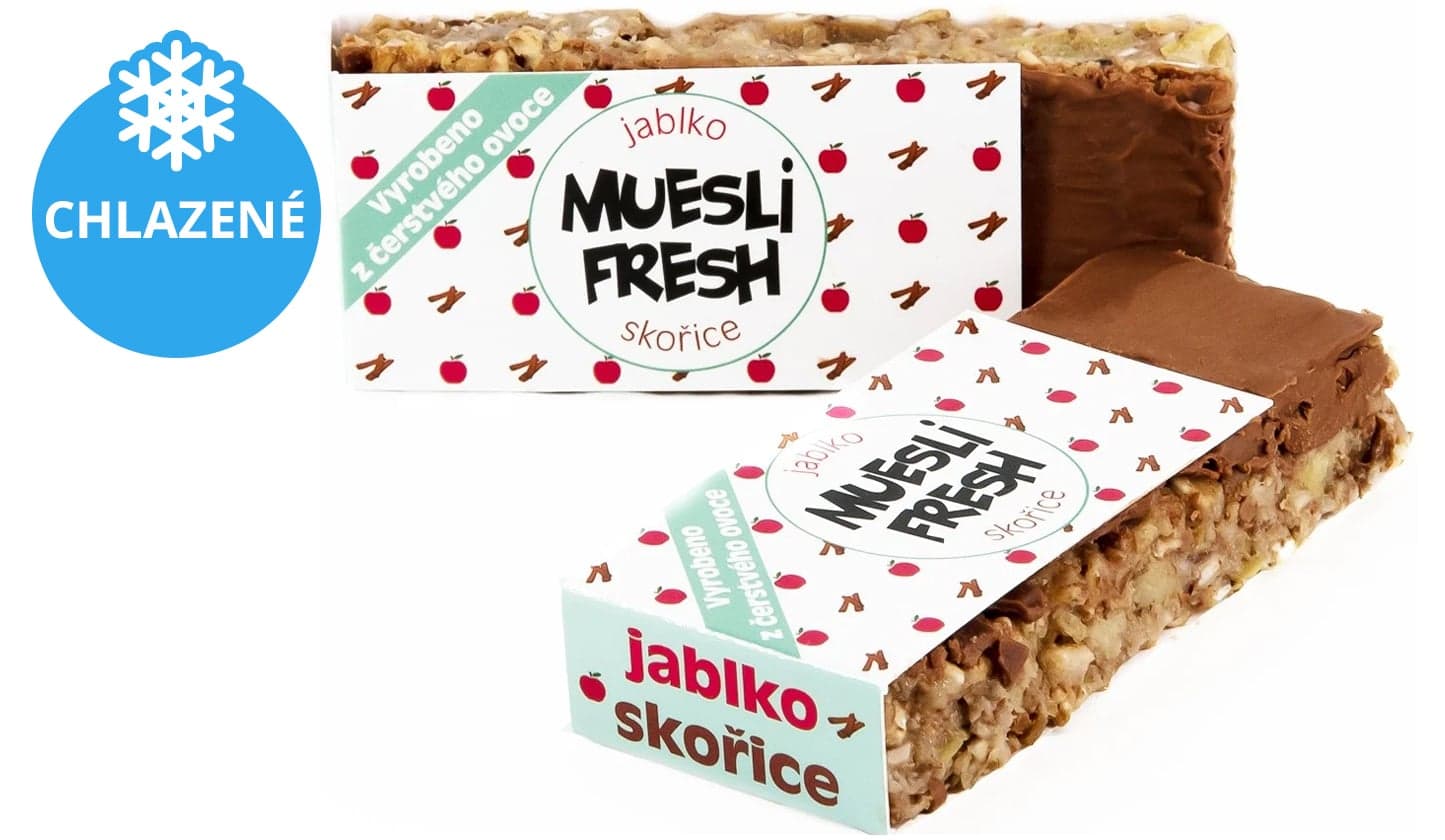 Muesli Fresh tyčinka jablko-skořice (1 kus) 55 g
