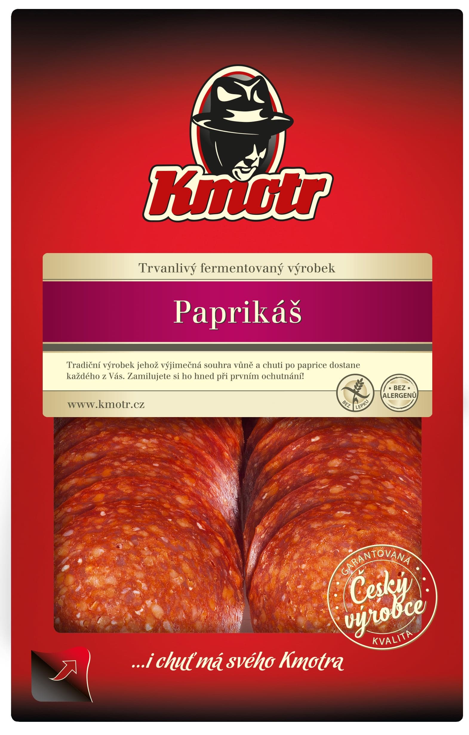 Kmotr Paprikáš krájený 75 g