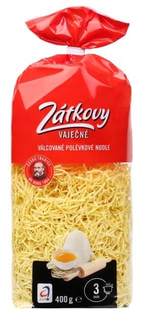 Zátkovy válcované nudle Polévkové
