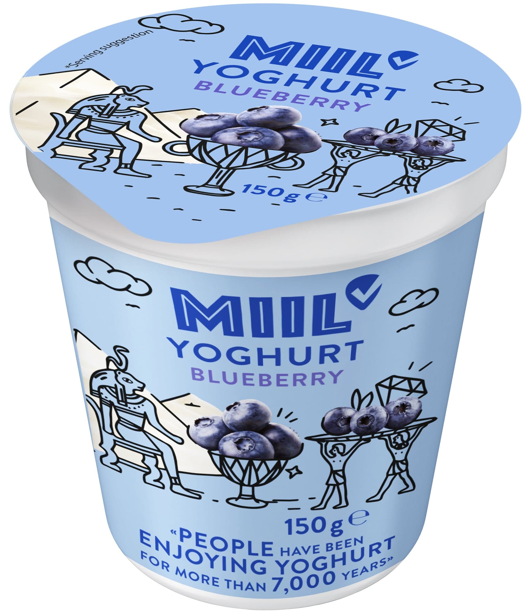 Miil Krémový jogurt borůvkový 150 g