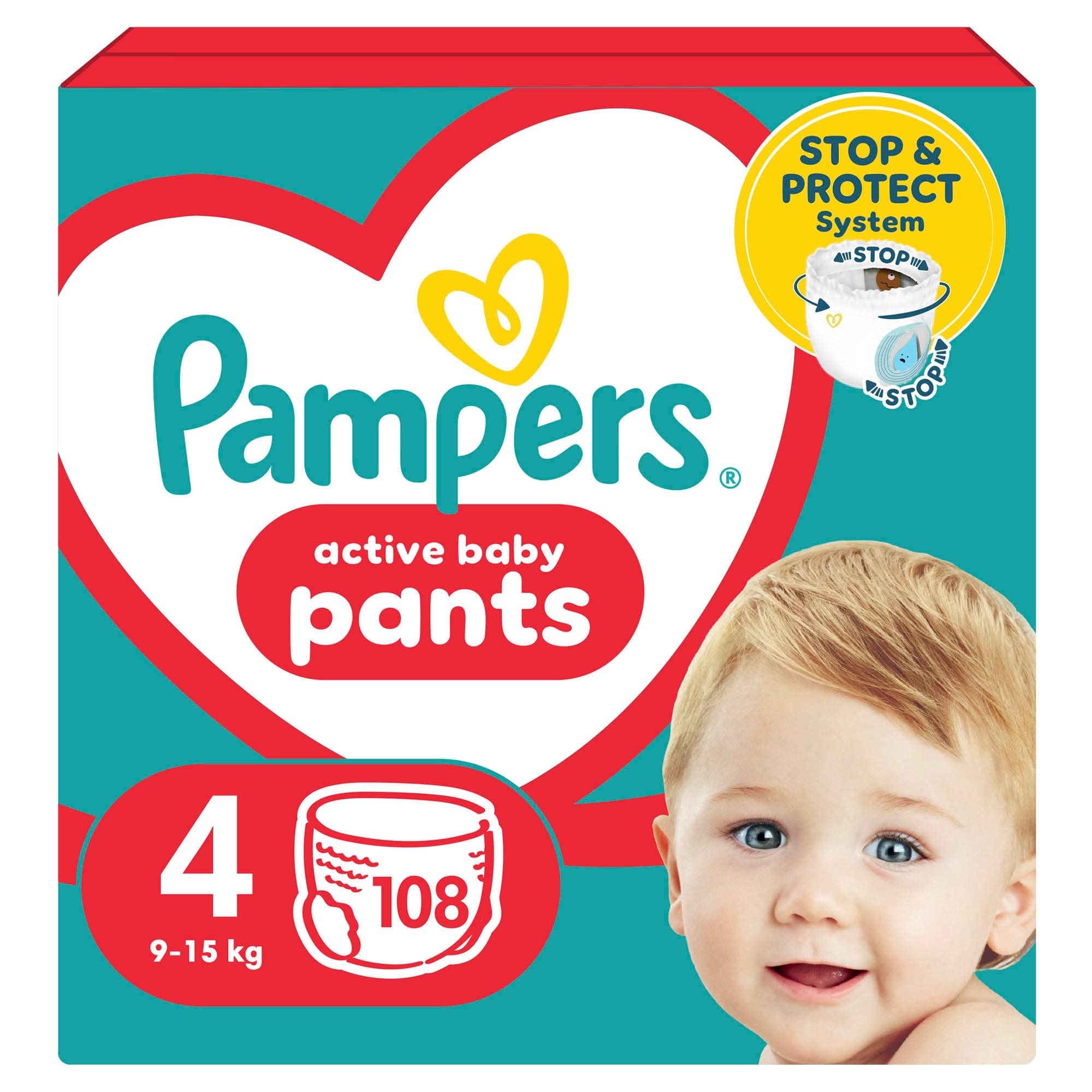 Pampers Pants plenkové kalhotky 4 (9–15 kg)