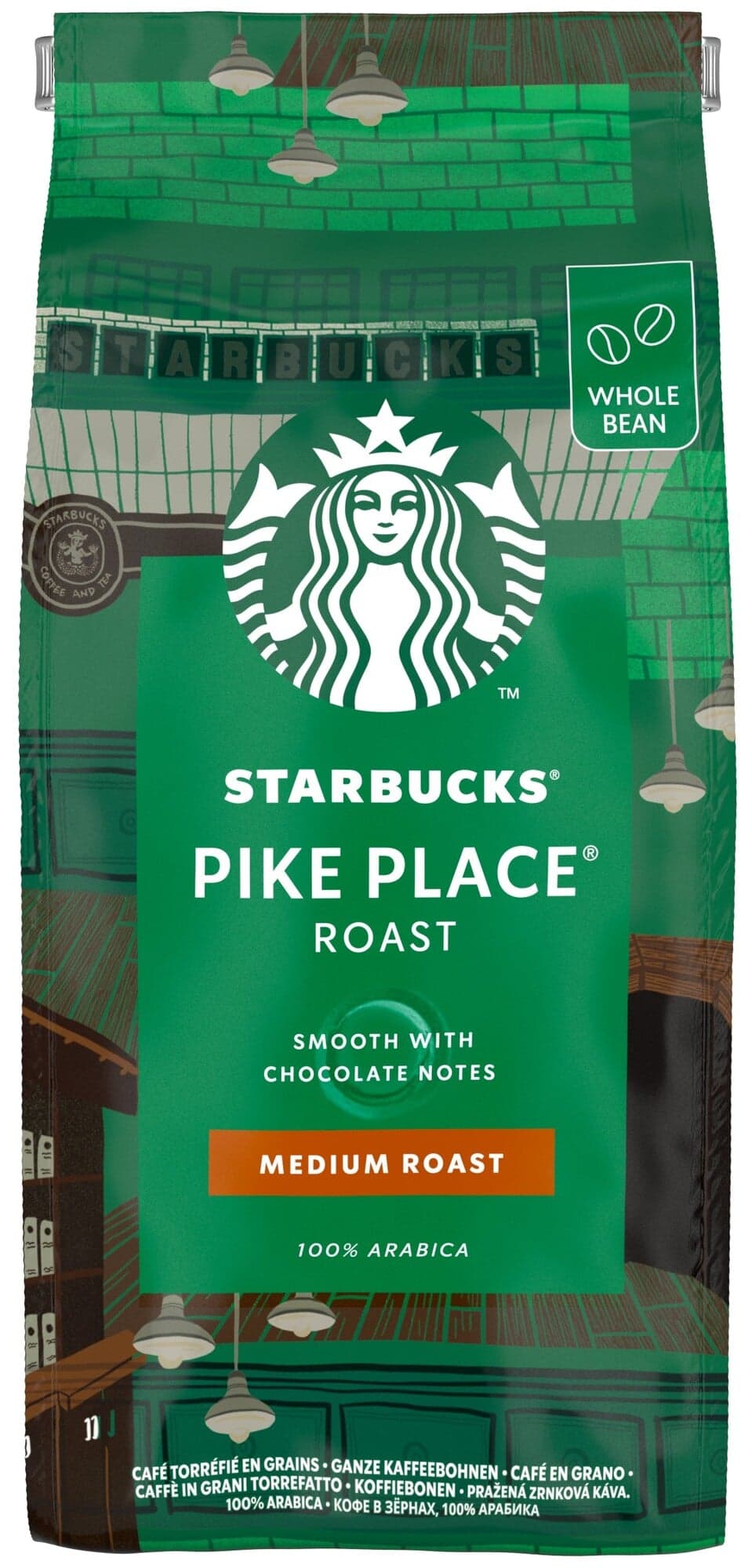 Starbucks Pike Place Espresso Roast zrnková káva