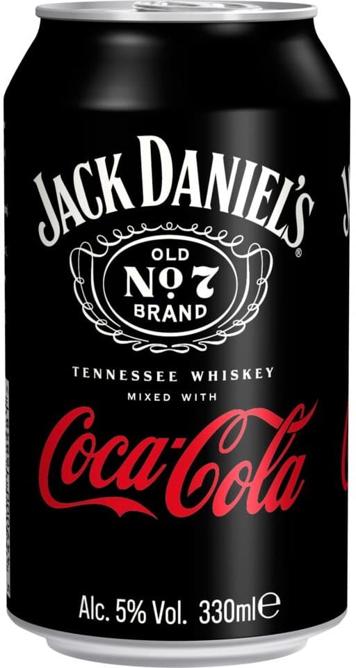 Jack Daniel's Tennessee Whiskey a Coca-Cola alkoholický míchaný nápoj plech 5% obj.