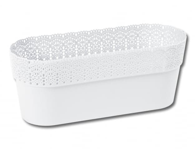 Truhlík Bella 30 cm, bílý 1 ks