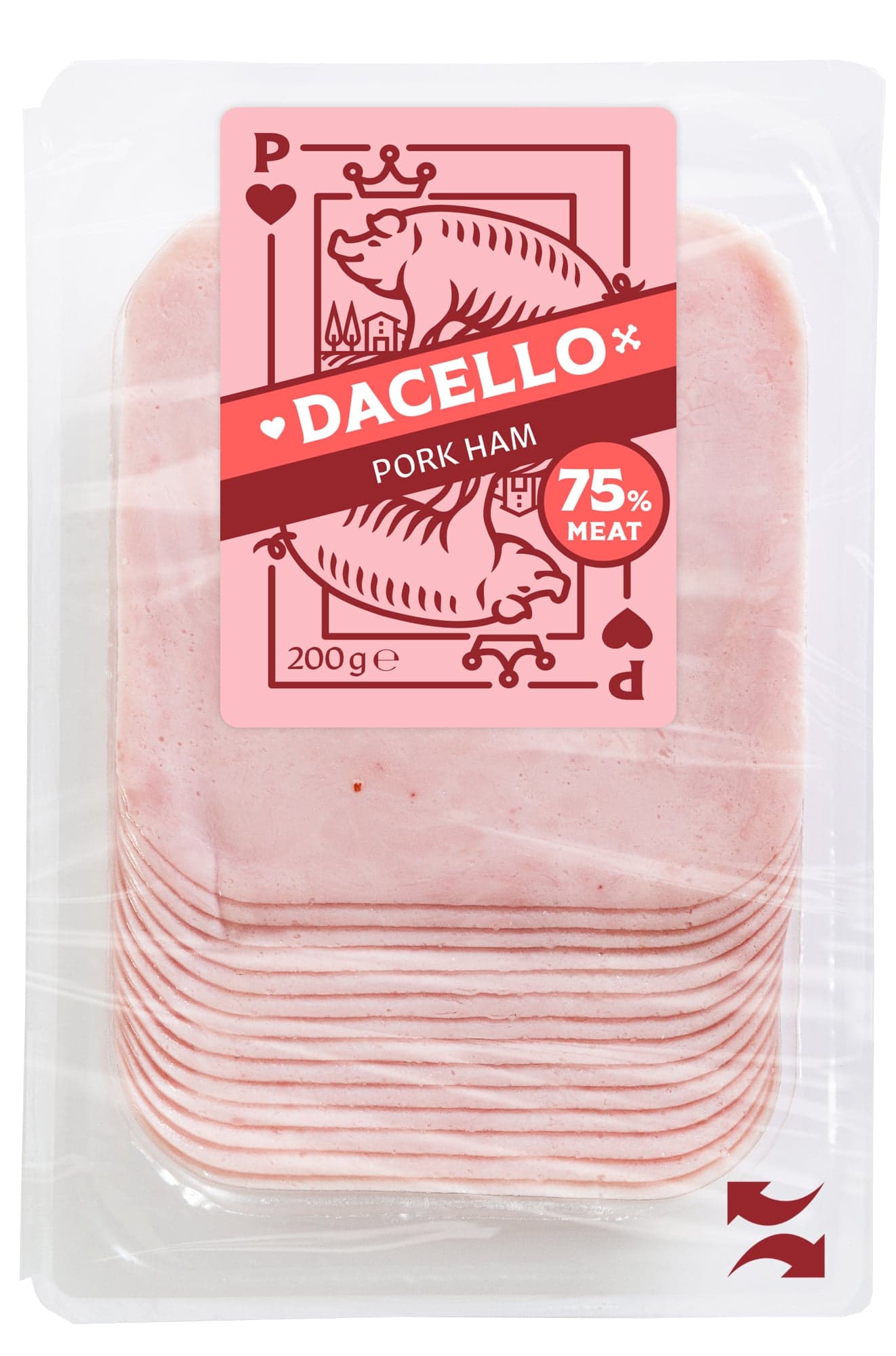 Dacello Šunka standard 75 % 200 g