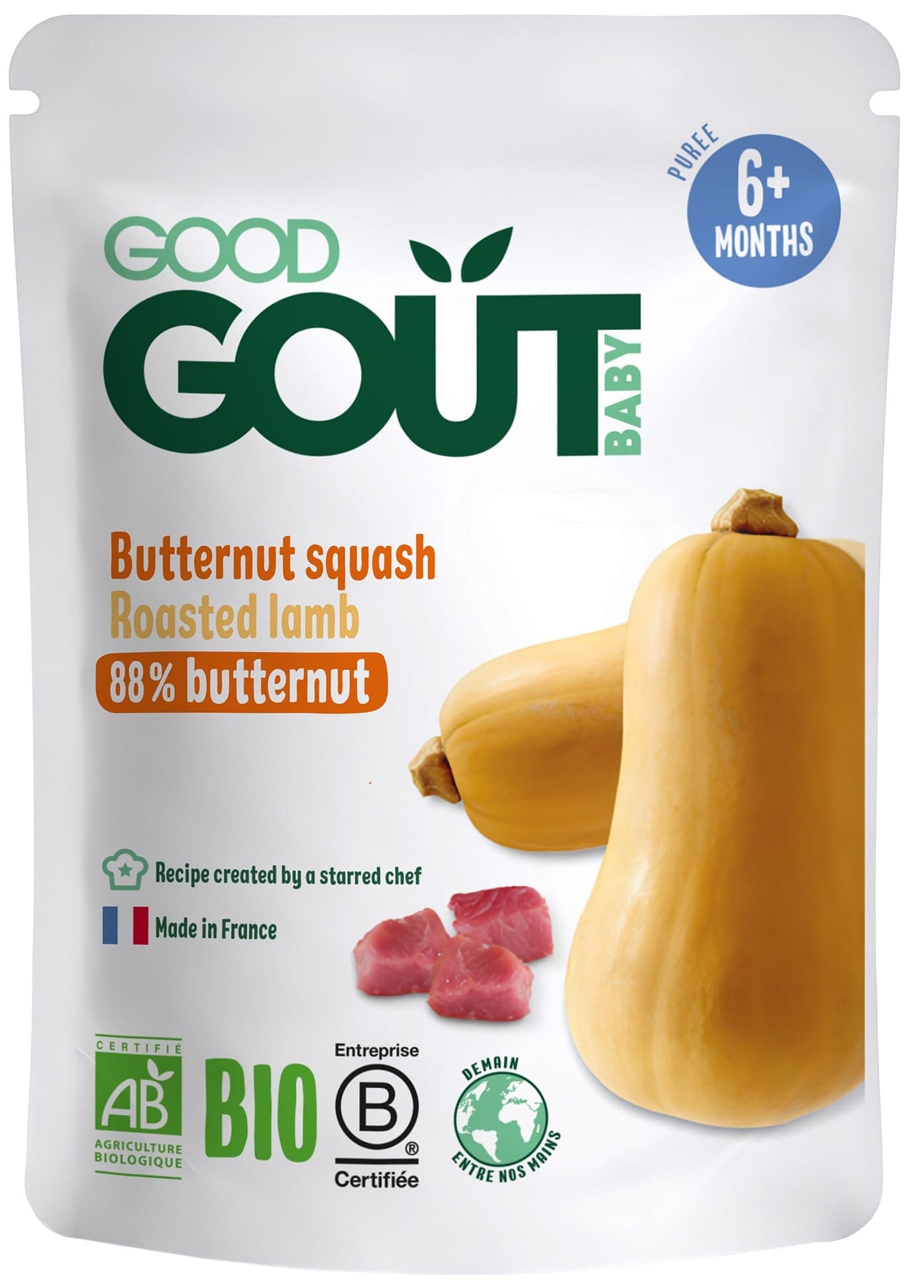 Good Gout BIO Máslová dýně s jehněčím masem