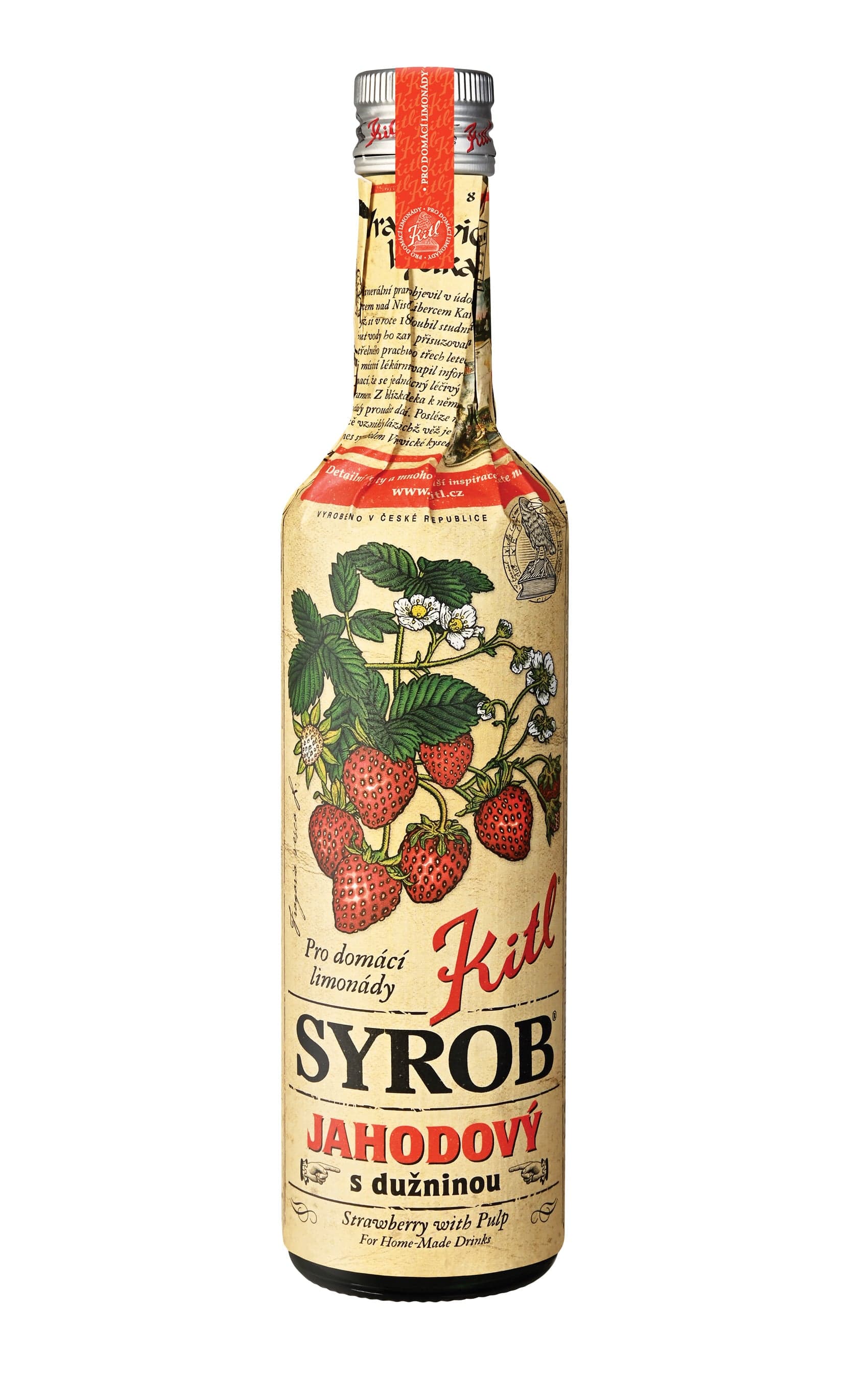 Kitl Syrob Jahodový s dužninou sklo