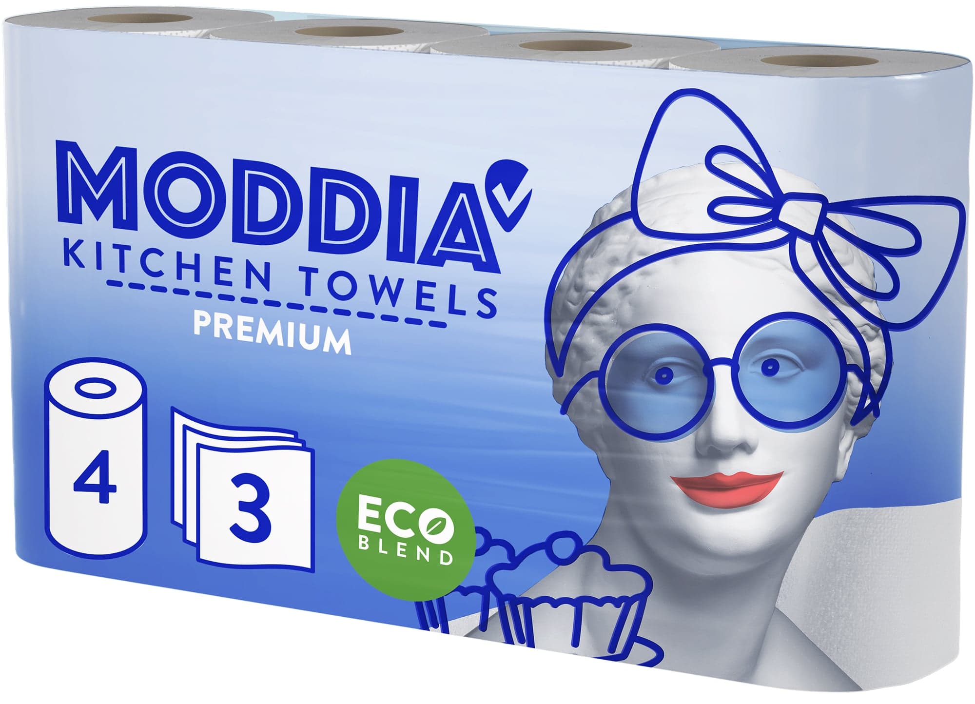 Moddia Kuchyňské utěrky 3vrstvé 56,3 m