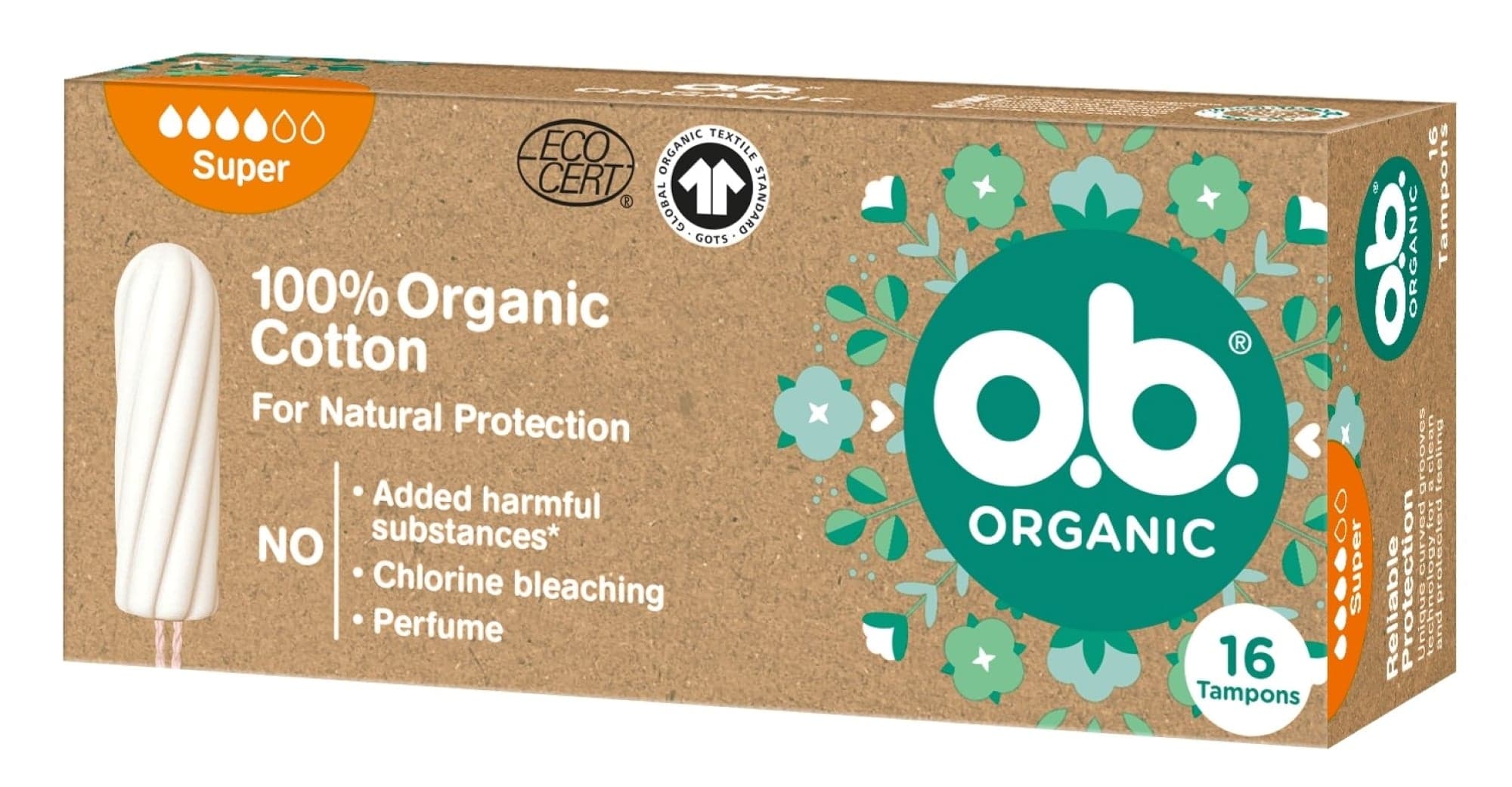 o.b. Tampony Organic Super