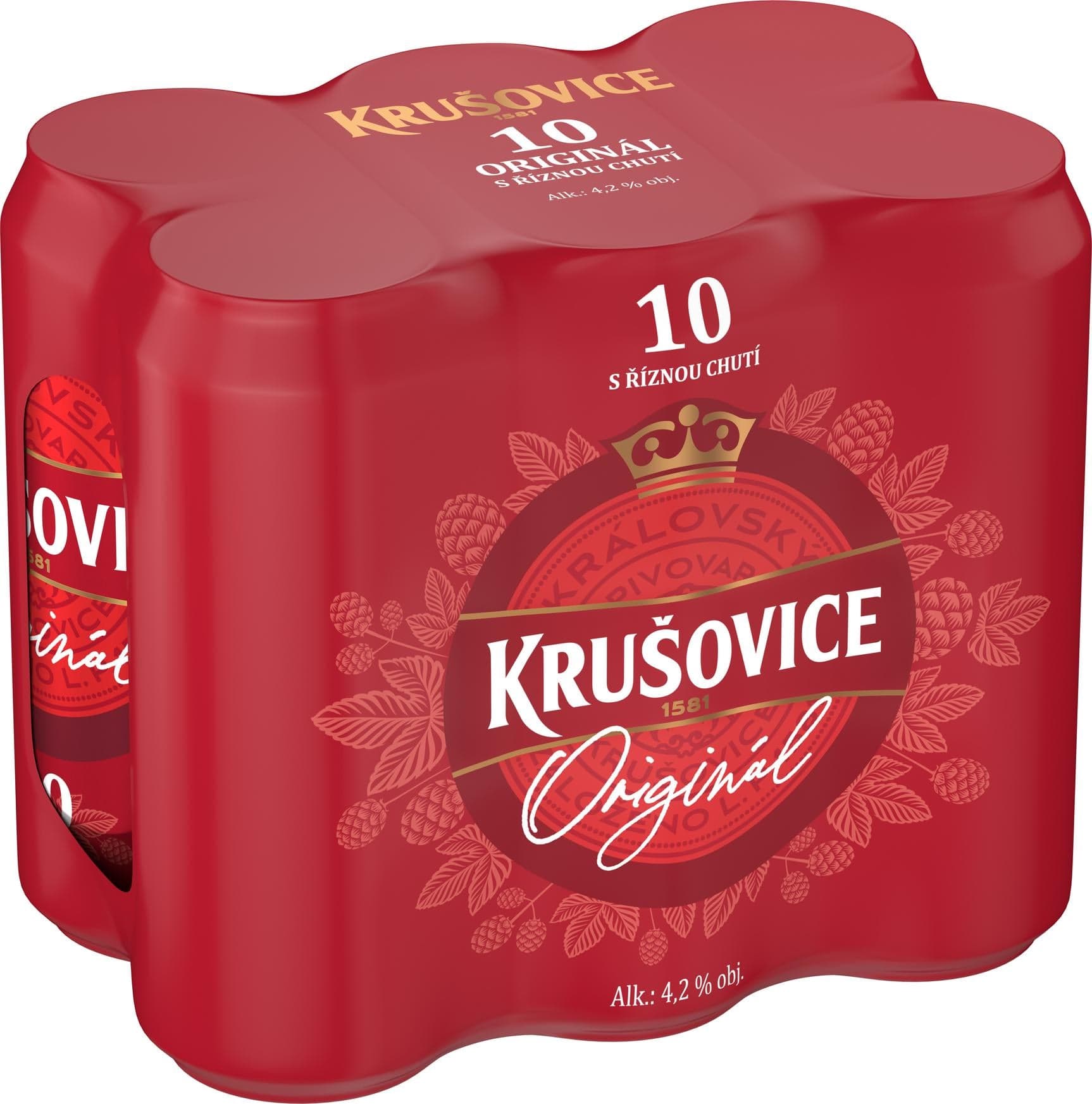 Krušovice Original 10 6×0,5 l plech
