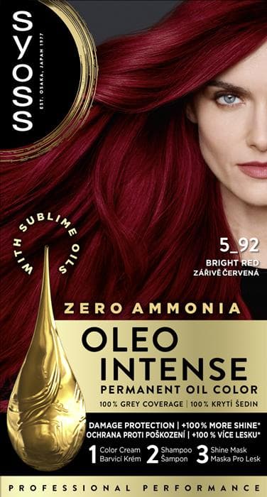 Syoss Oleo Intense barva na vlasy Zářivě červený 5-92
