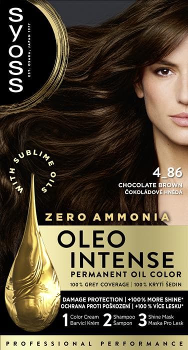 Syoss Oleo Intense barva na vlasy Čokoládově hnědý 4-86