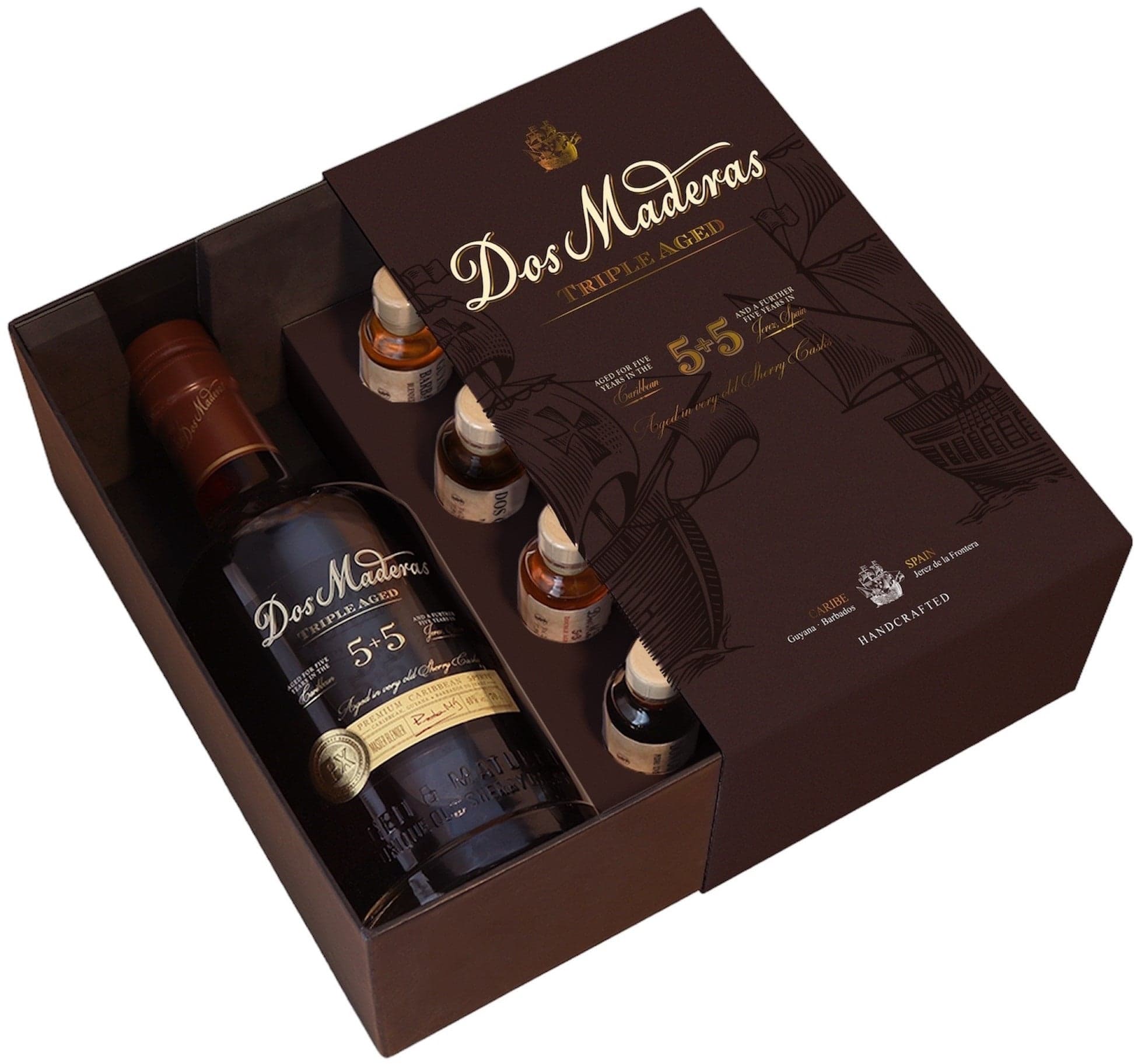 Dos Maderas 5+5 0,7 l 40% obj.+ 4 × mini lahvičky