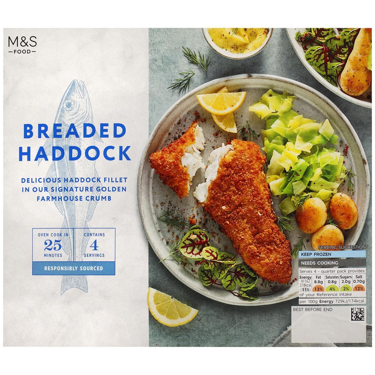 Marks & Spencer Filety z tresky jednoskvrnné obalené ve strouhance