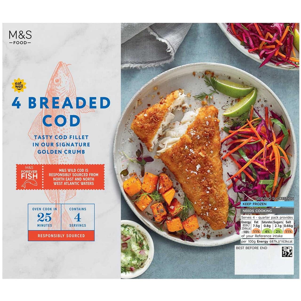 Marks & Spencer Filety z tresky obecné obalené ve strouhance