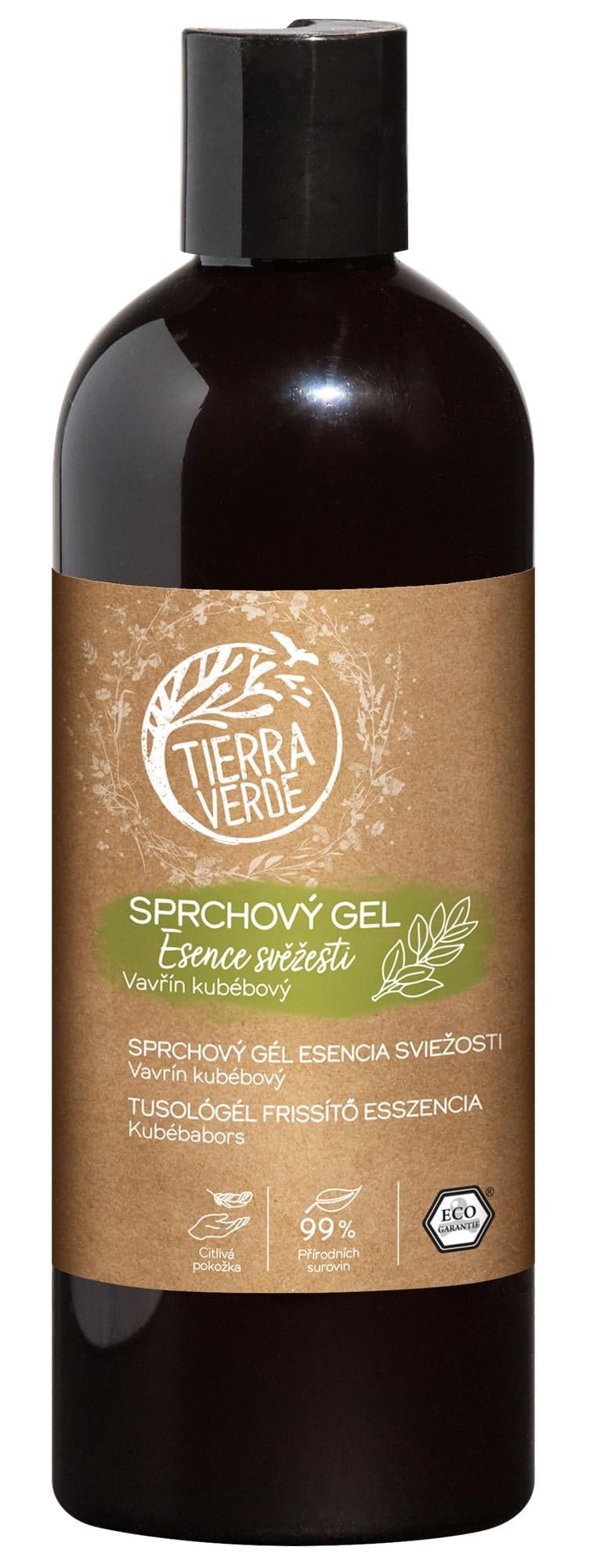 Tierra Verde Sprchový gel Esence svěžesti vavřín kubébový