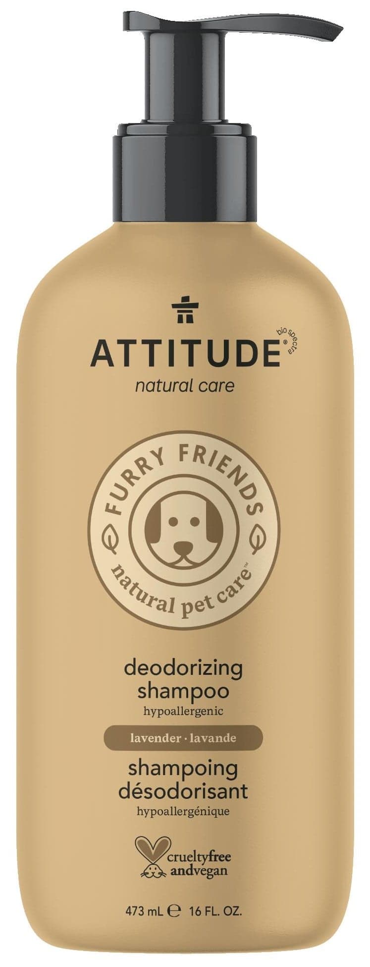 Attitude Furry Friends přírodní šampon pro zvířecí mazlíčky odstraňující zápach