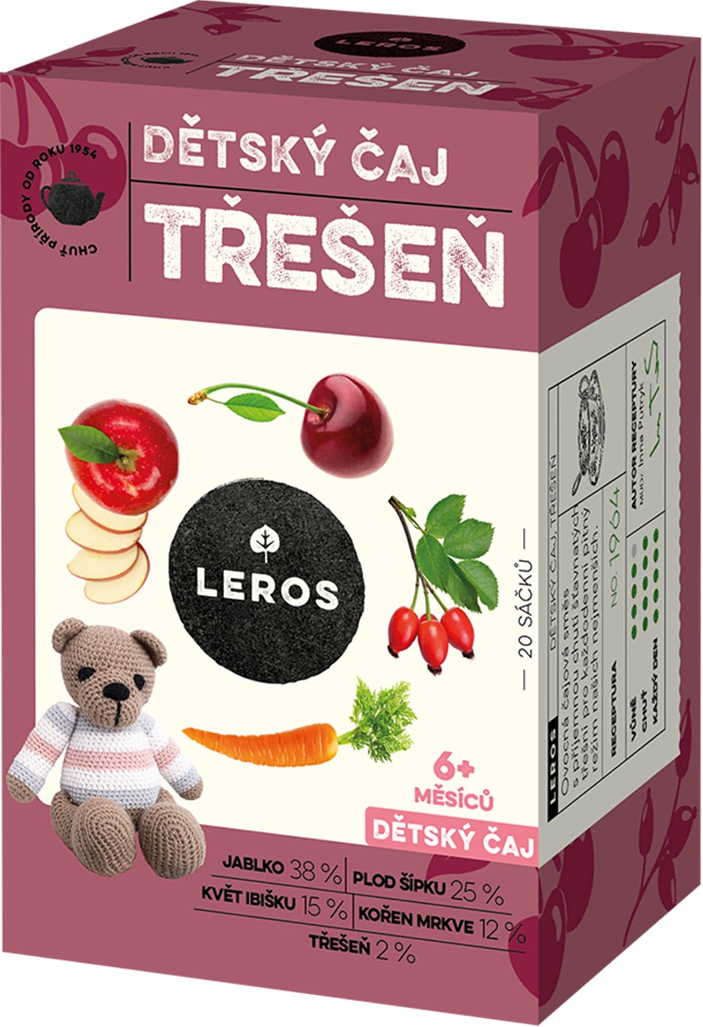 Leros Dětský čaj Třešeň