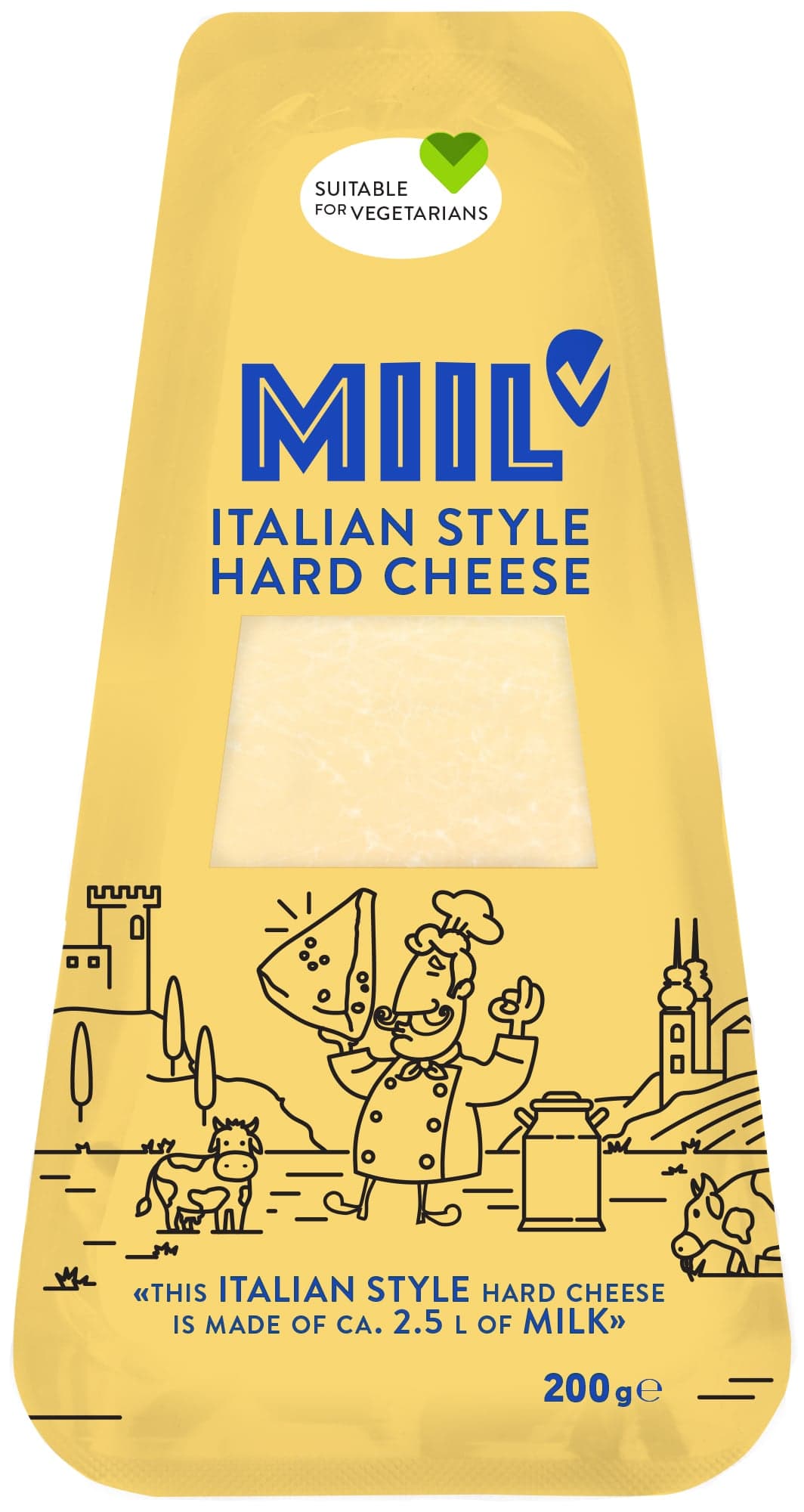 Miil Extra tvrdý sýr italského typu 32%