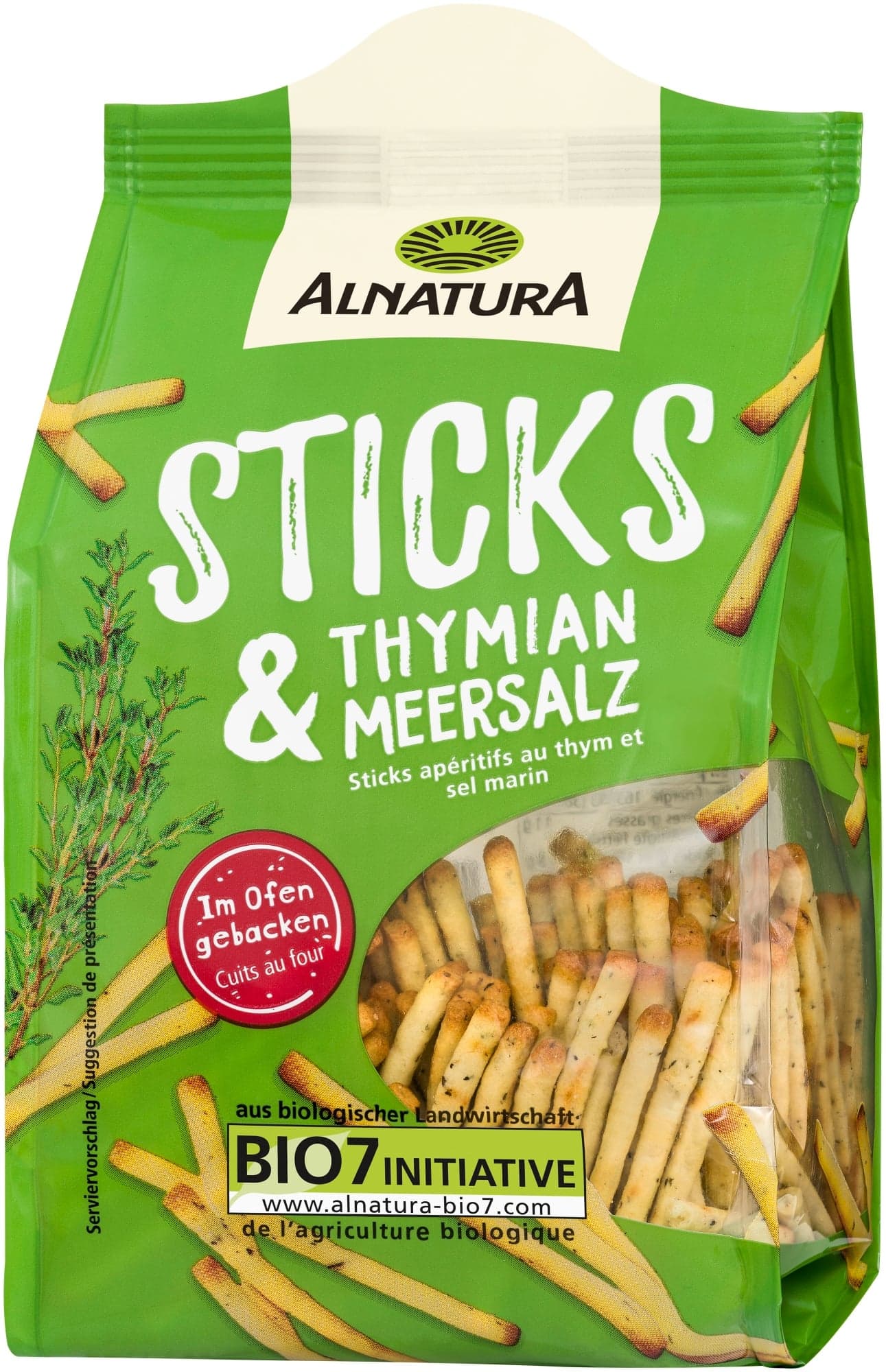 Alnatura BIO Špaldové Tyčinky s tymiánem a mořskou solí 100 g