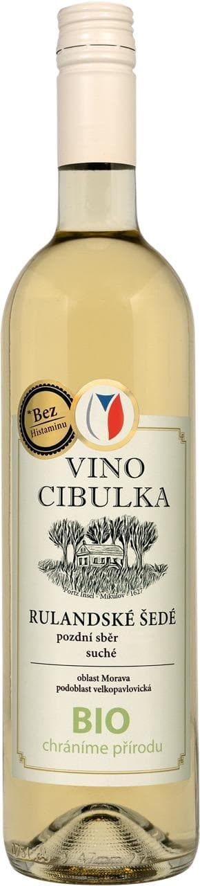 Vino Cibulka BIO Rulandské šedé 2025 pozdní sběr