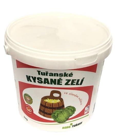 Tuřanské kysané zelí, kyblík