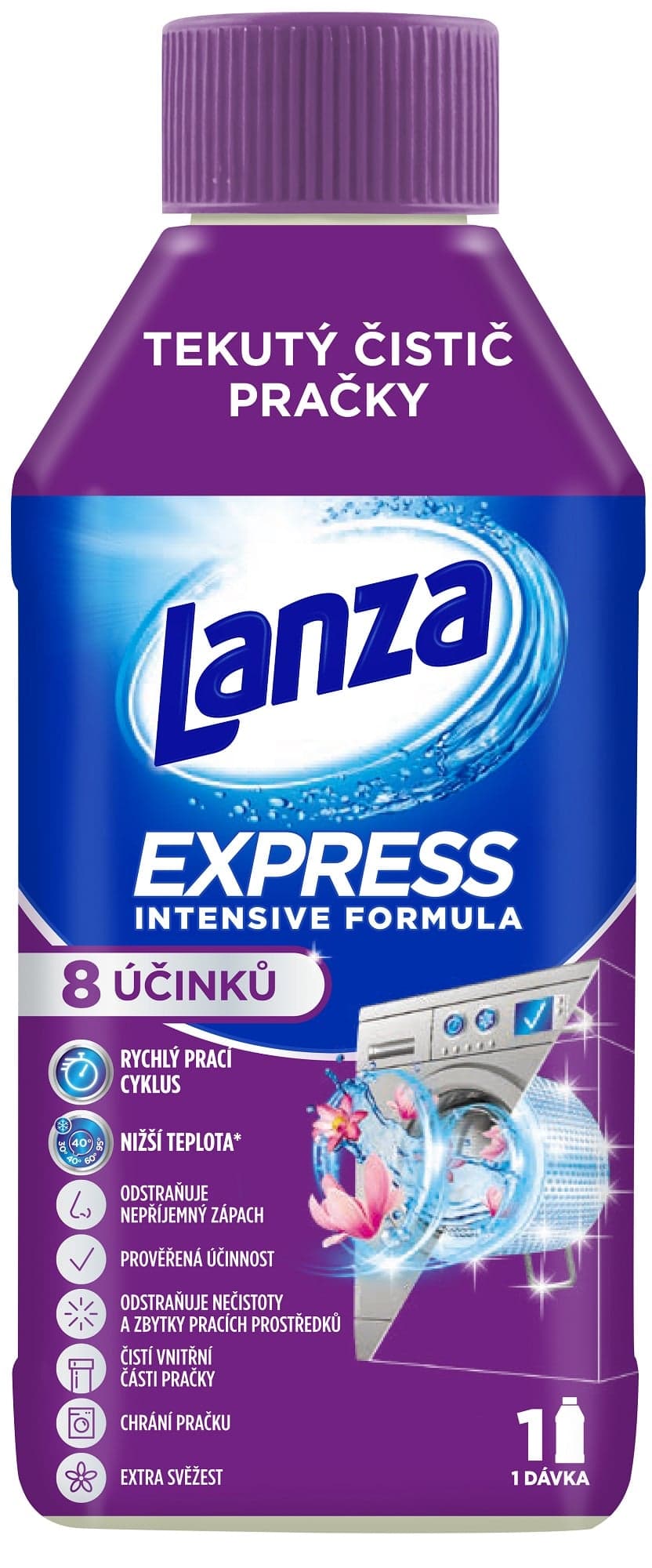 Lanza Express tekutý čistič pračky 250 ml