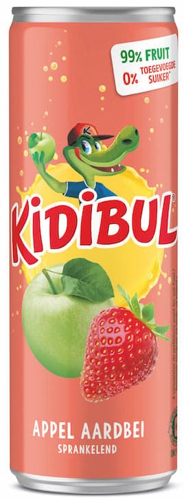 Kidibul Jablko-jahoda 99% bez přidaného cukru plech