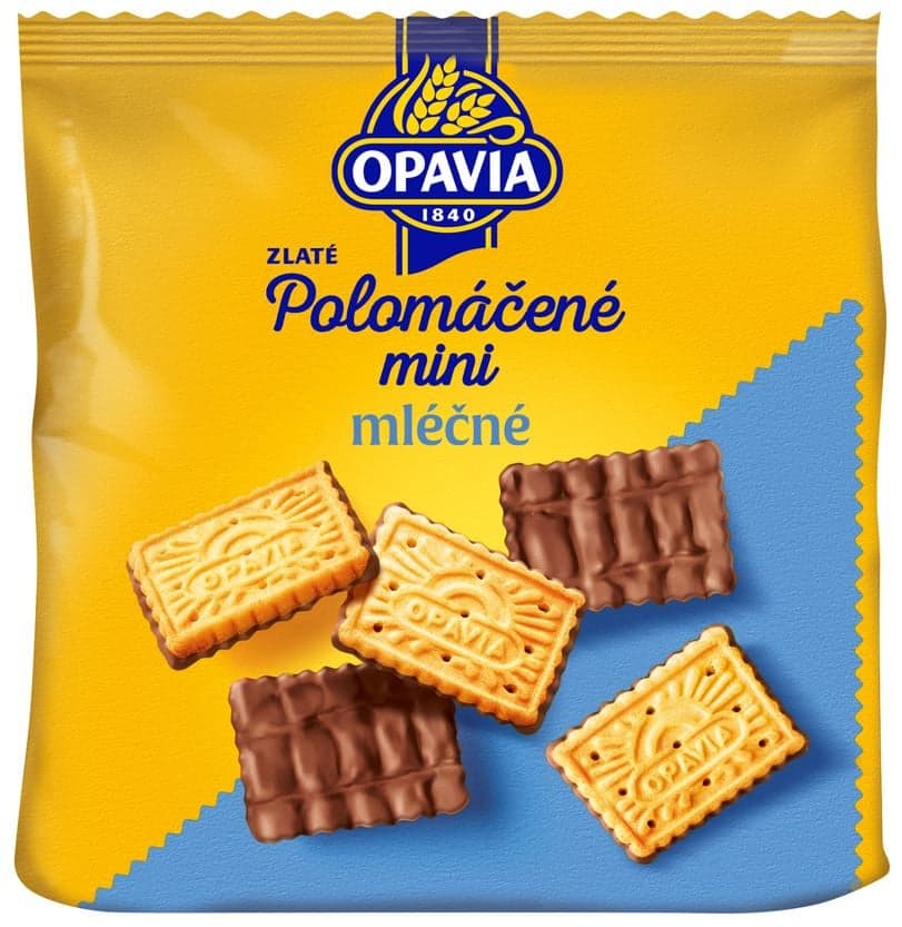 Opavia sušenky Zlaté Polomáčené Mini mléčné
