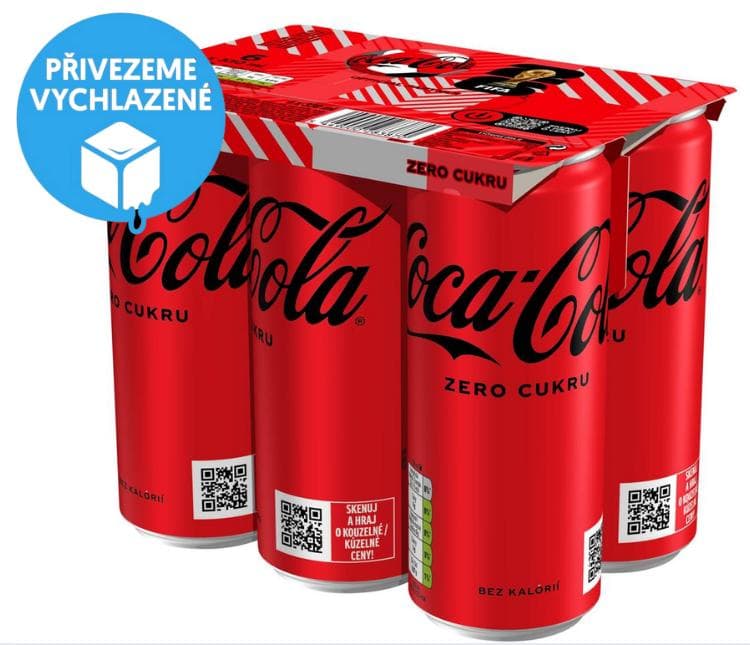 Coca-Cola Zero (6x0,33 l) plech