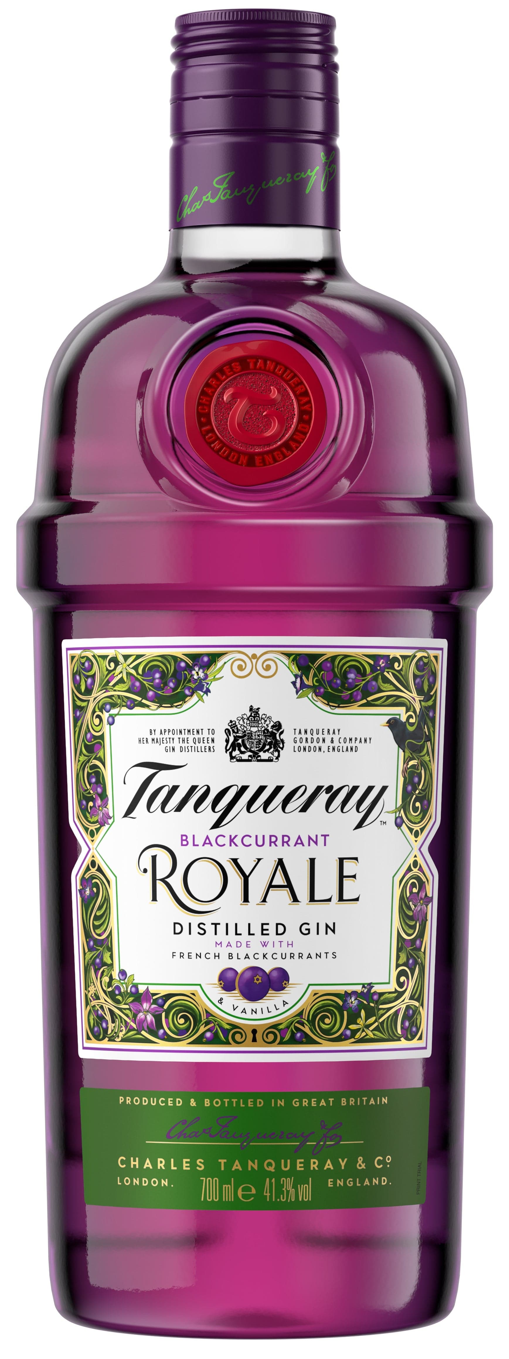 Tanqueray Blackcurrant Royale Gin 41,3% obj. 0,7 l