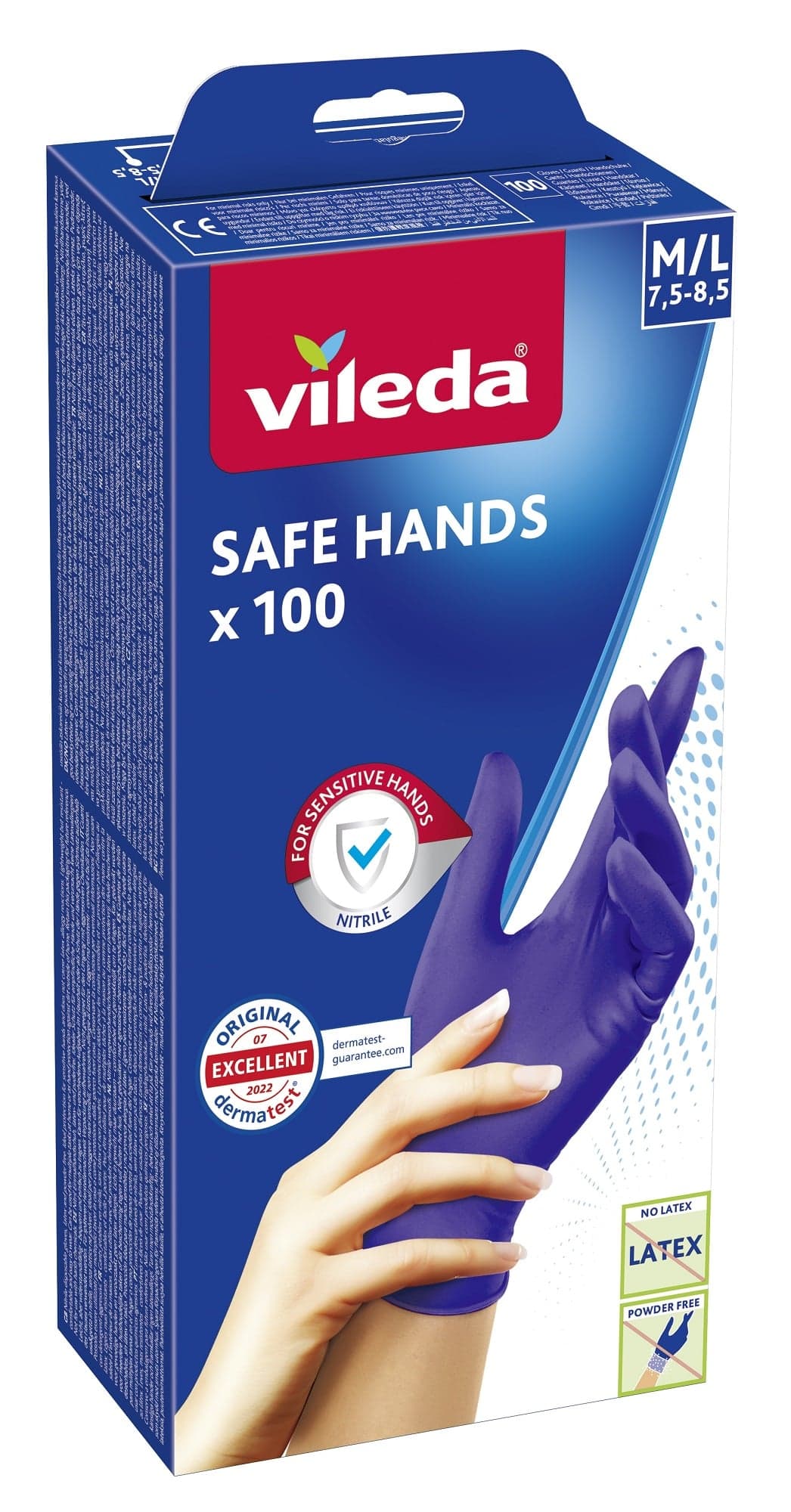 Vileda Safe Hands jednorázové rukavice M/L
