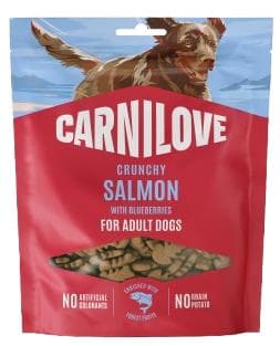 Carnilove Křupavý pamlsek pro psy losos s borůvkami 200 g