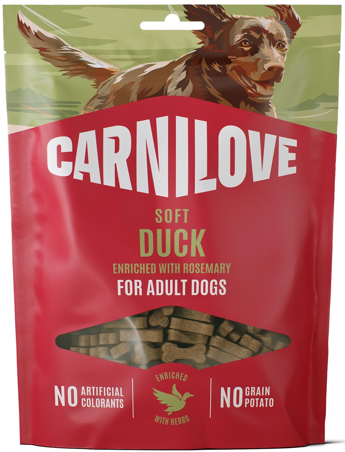 Carnilove Měkký pamlsek pro psy kachna s rozmarýnem