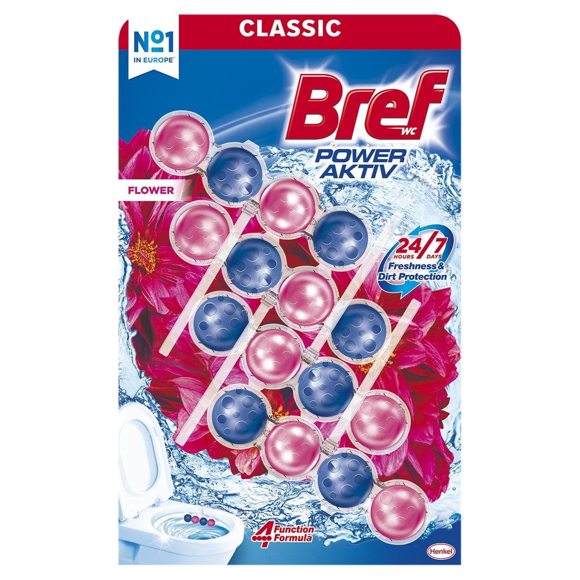 Bref Power Aktiv Flower WC blok