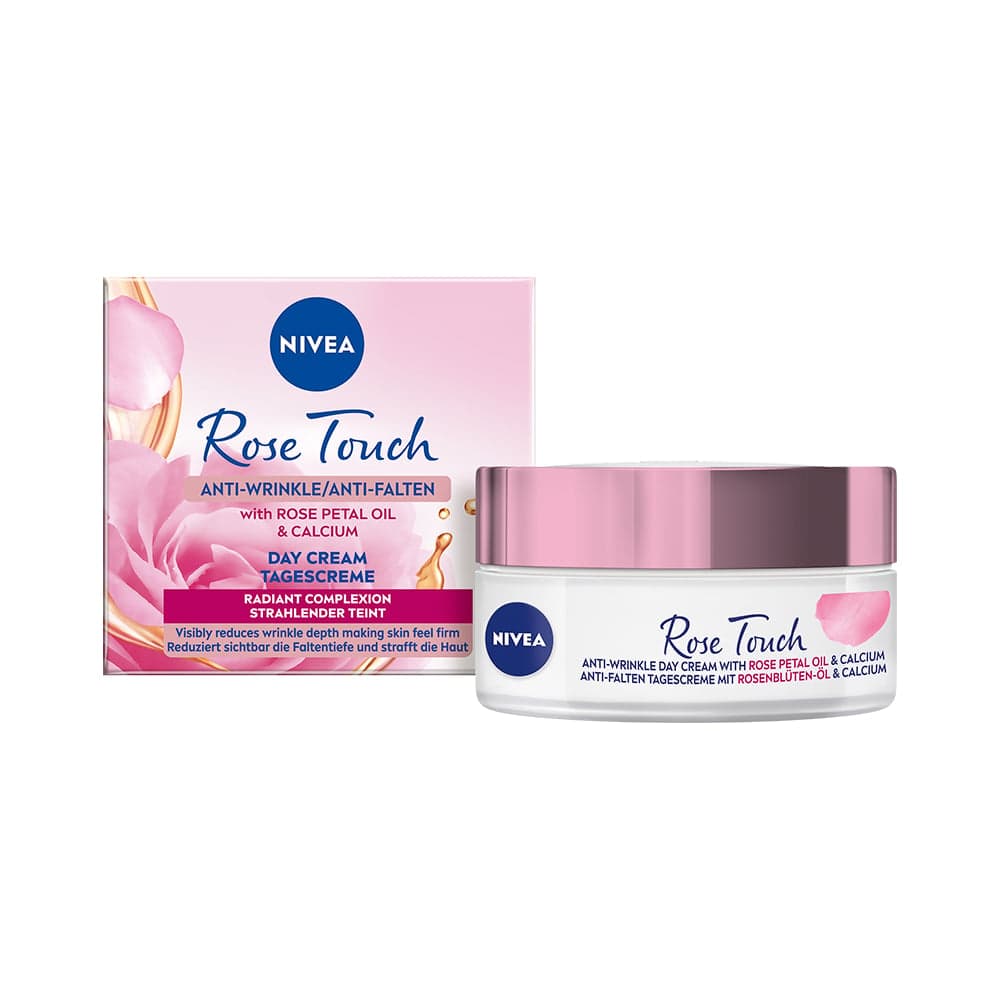 Nivea Rose Touch denní krém proti vráskám 50 ml