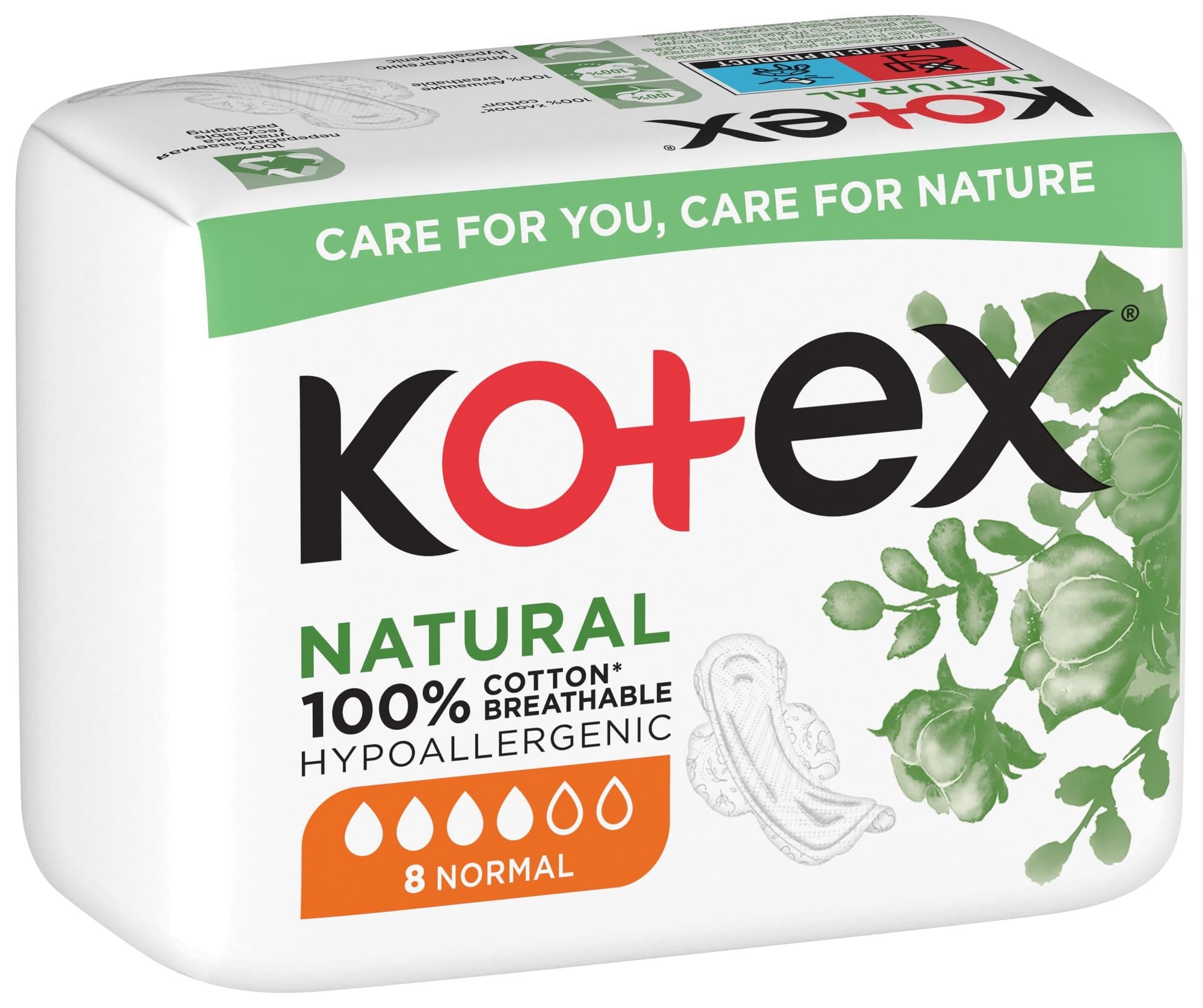 Kotex® Natural Normal vložky 8 ks