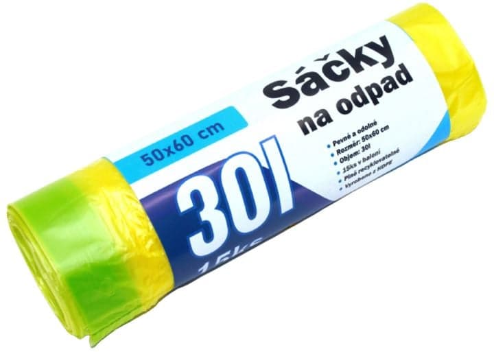 Sáčky na odpad se zatahovací páskou 30 l