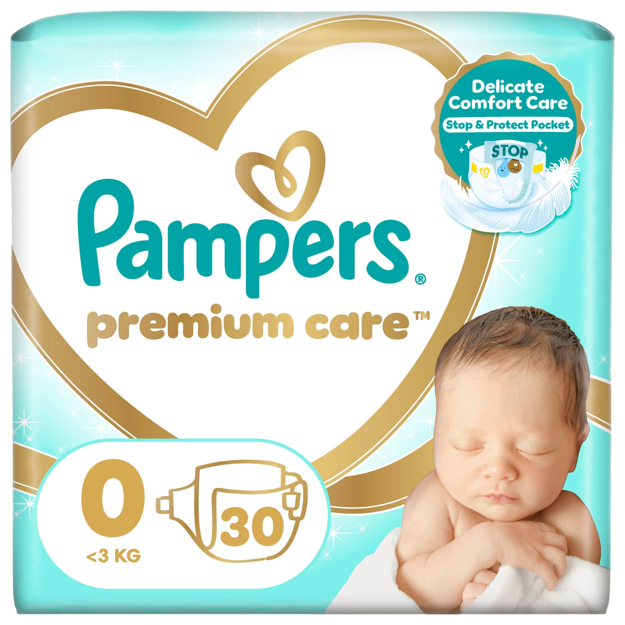 Pampers Premium care jednorázové plenky 0 (do 3 kg)