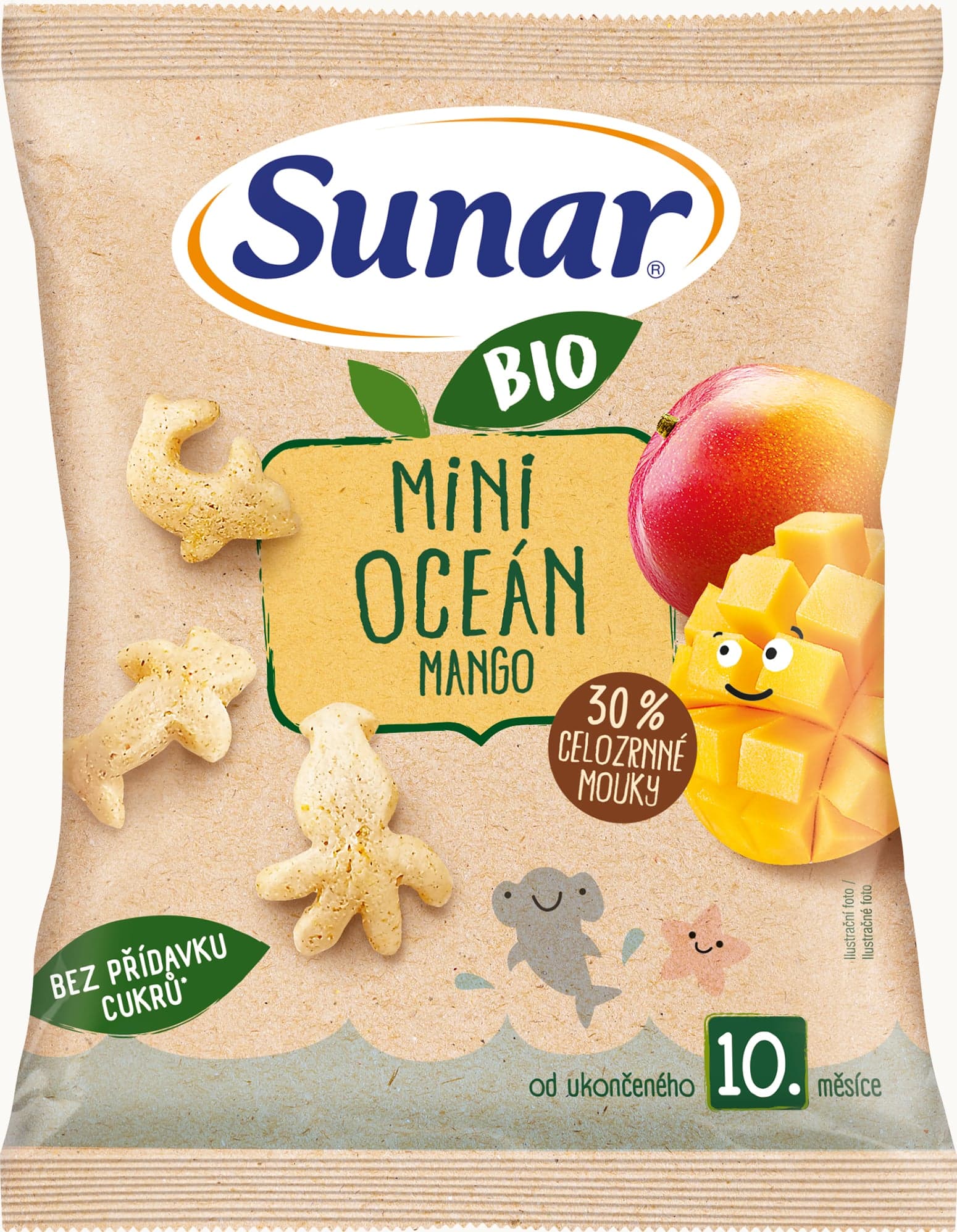 Sunar BIO Dětské křupky mini oceán mango od 10. měsíce