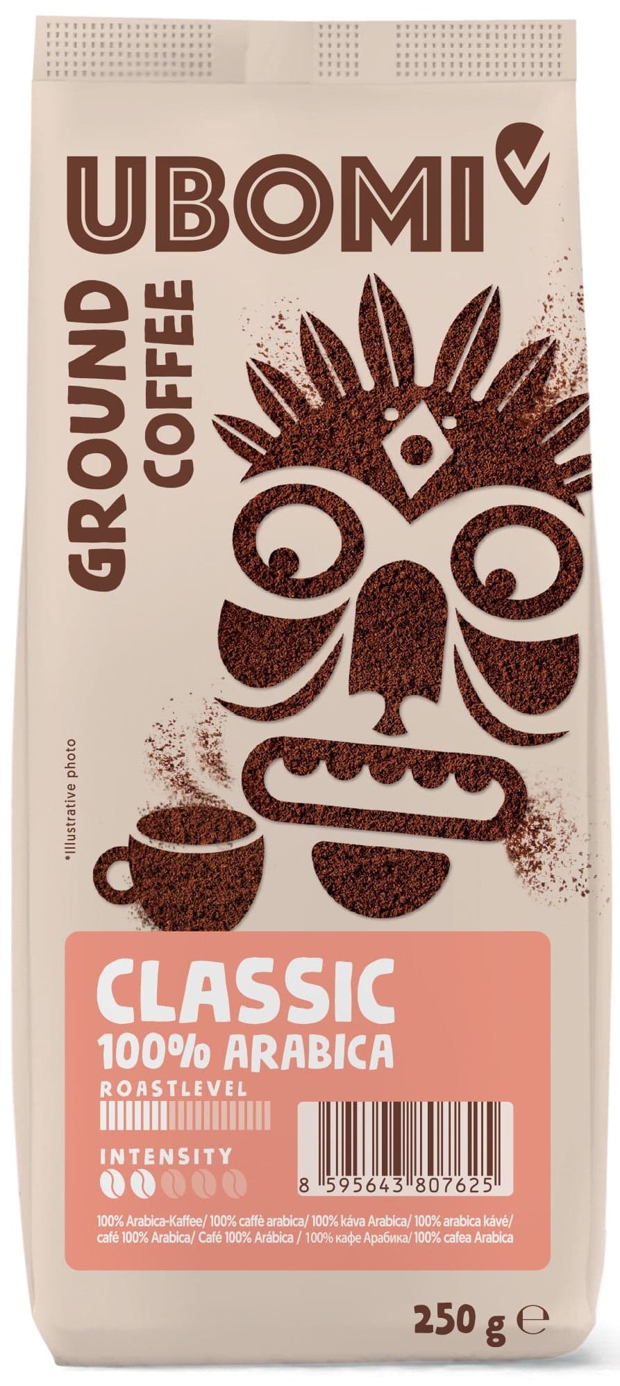 Ubomi Classic 100% Arabica RFA mletá káva