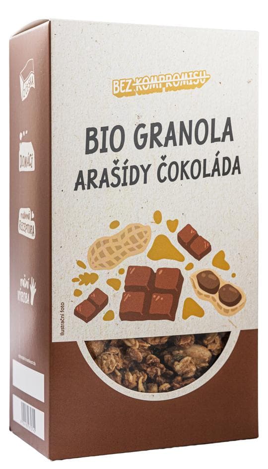 BIO Granola čokoláda a arašídy 300 g