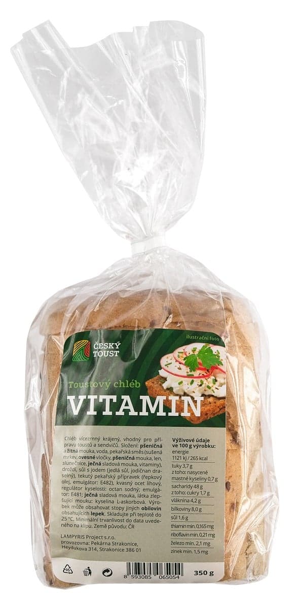 Český toust Toustový chléb vitamin 350 g